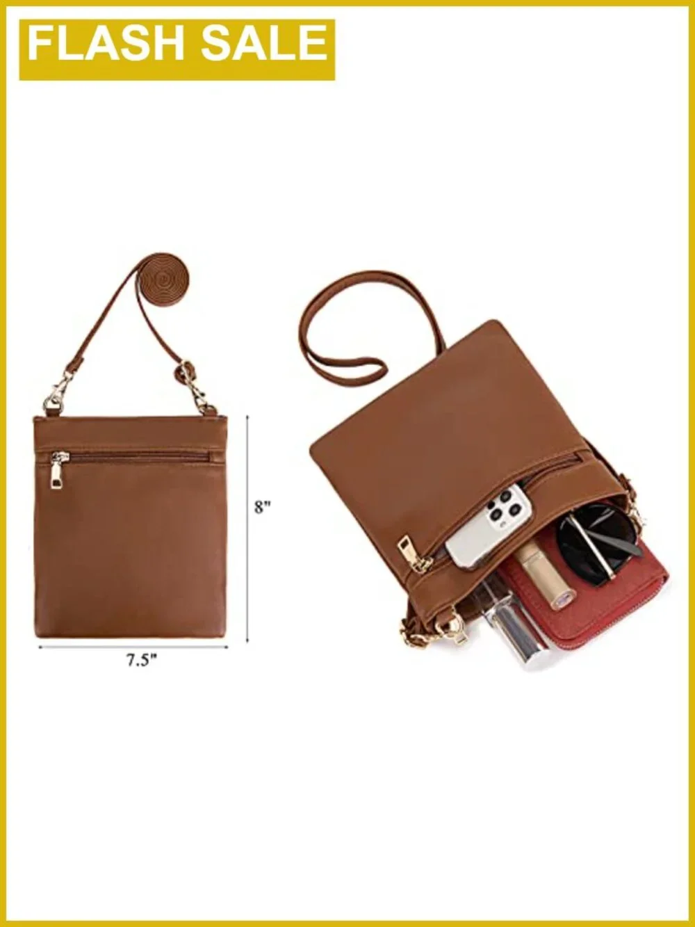 Large Hobo Handbags Purse and Wallet Set Crossbody Shoulder Bag Faux Leather